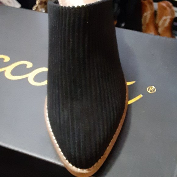 CCOCCI VICKY BLACKY CORDUROY MULE CLOGS SLIDES - Picture 2 of 6